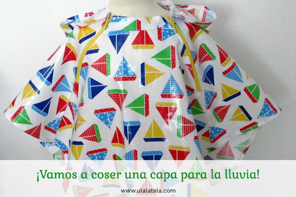Capa impermeable infantil. Tutorial de costura con patrón